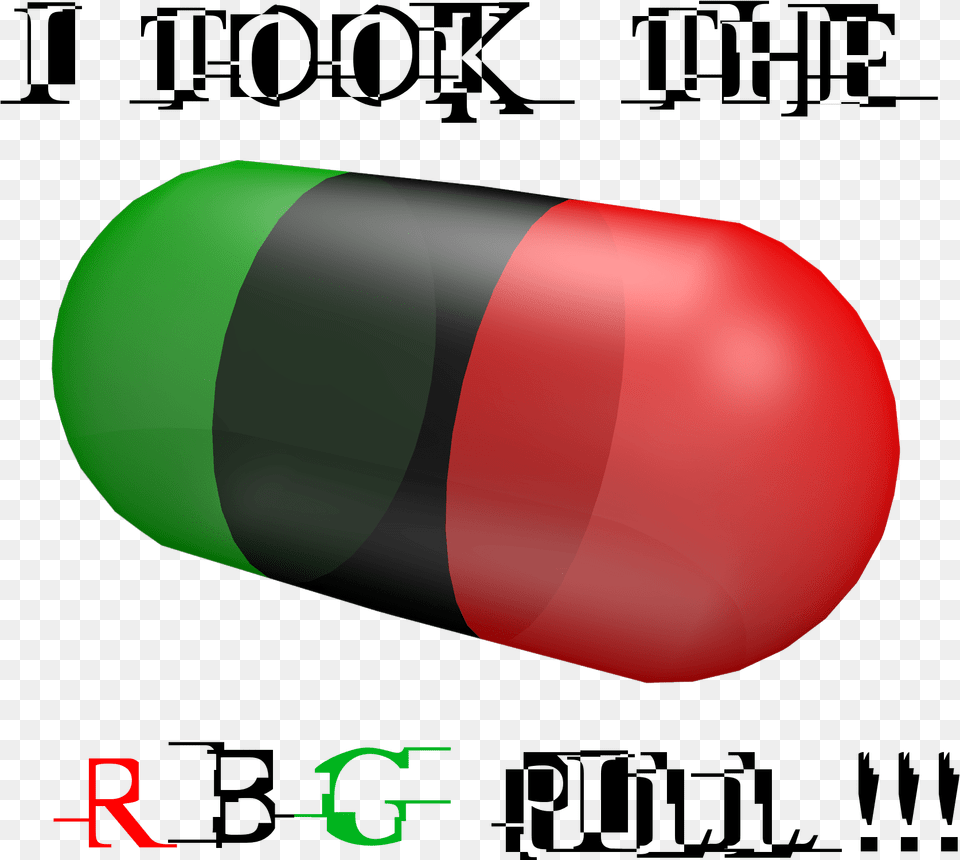 Red Black And Green Pill, Capsule, Medication Free Png Download