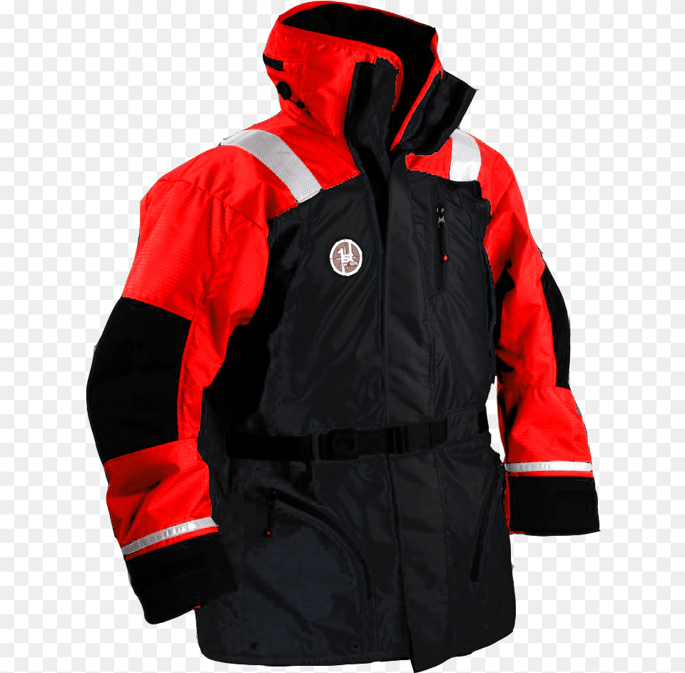 Red Black Jacket, Clothing, Coat Png Image