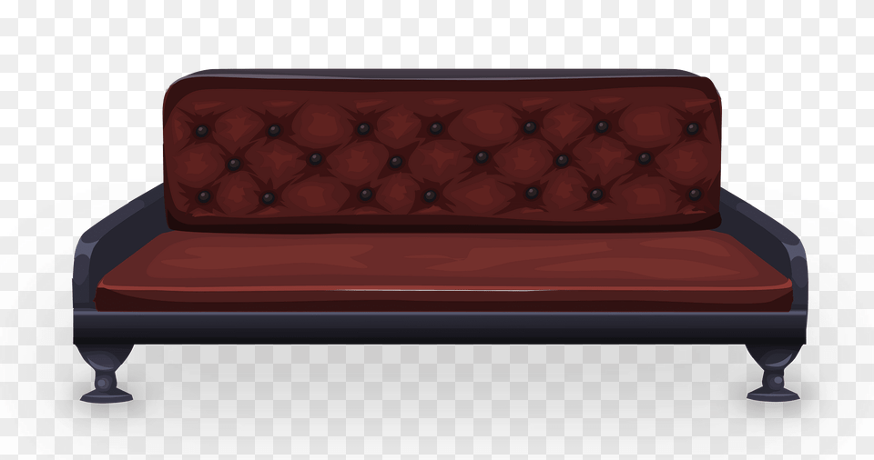 Red Black Sofa Clipart, Couch, Furniture, Car, Transportation Free Transparent Png