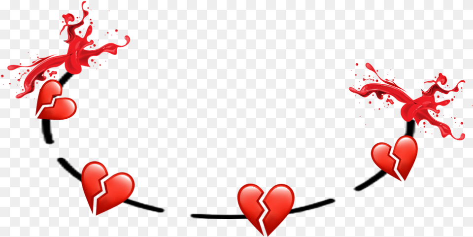 Red Blood Heart Heartbroken Heartbreak Hearts Sad Depre Heart Png Image