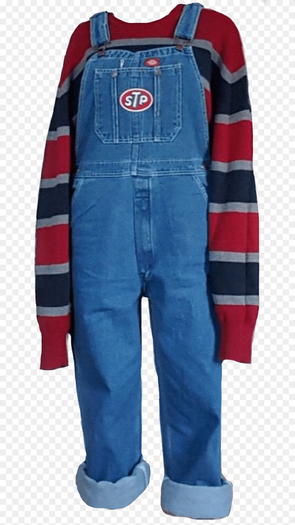Red Blue Black Outfit Overalls Polyvore Moodboard Filler Aesthetic Blue Clothes, Clothing, Jeans, Pants Free Png Download