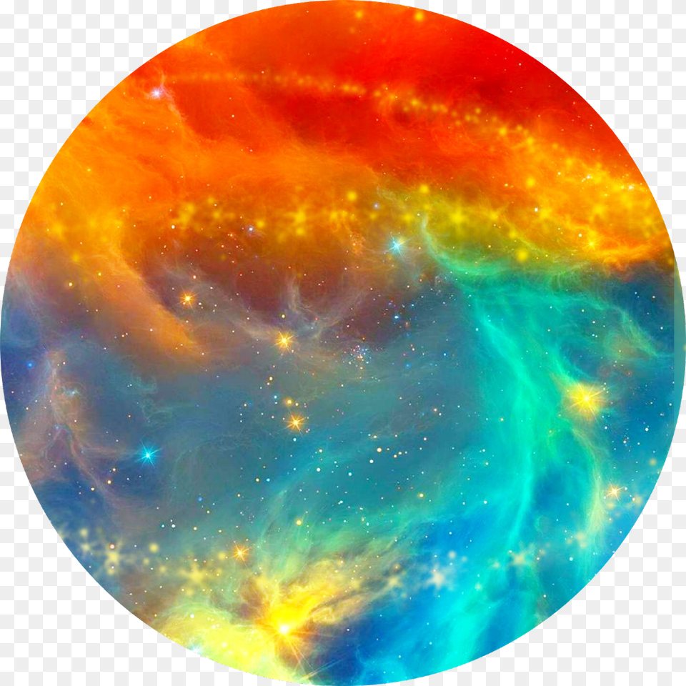 Red Blue Galaxy Aesthetic Circle Background Orange And Blue Galaxy, Accessories, Outer Space, Jewelry, Gemstone Png