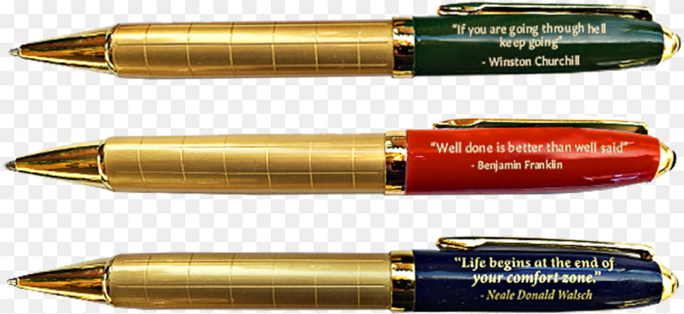 Red Blue Green Pens Laying Down Brass, Pen, Fountain Pen Png Image