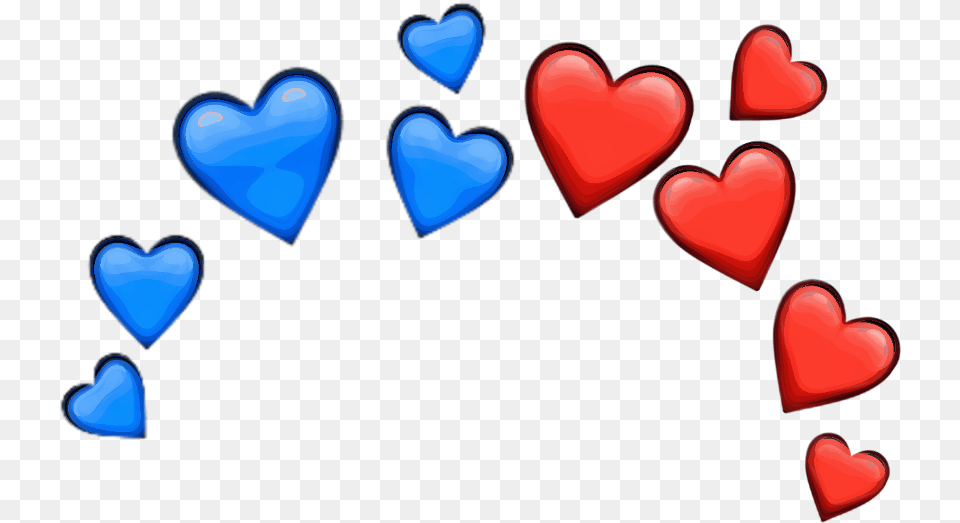 Red Blue Heartred Redheart Heartblue Blueheart Blue And Red Heart Emoji, Symbol Png Image