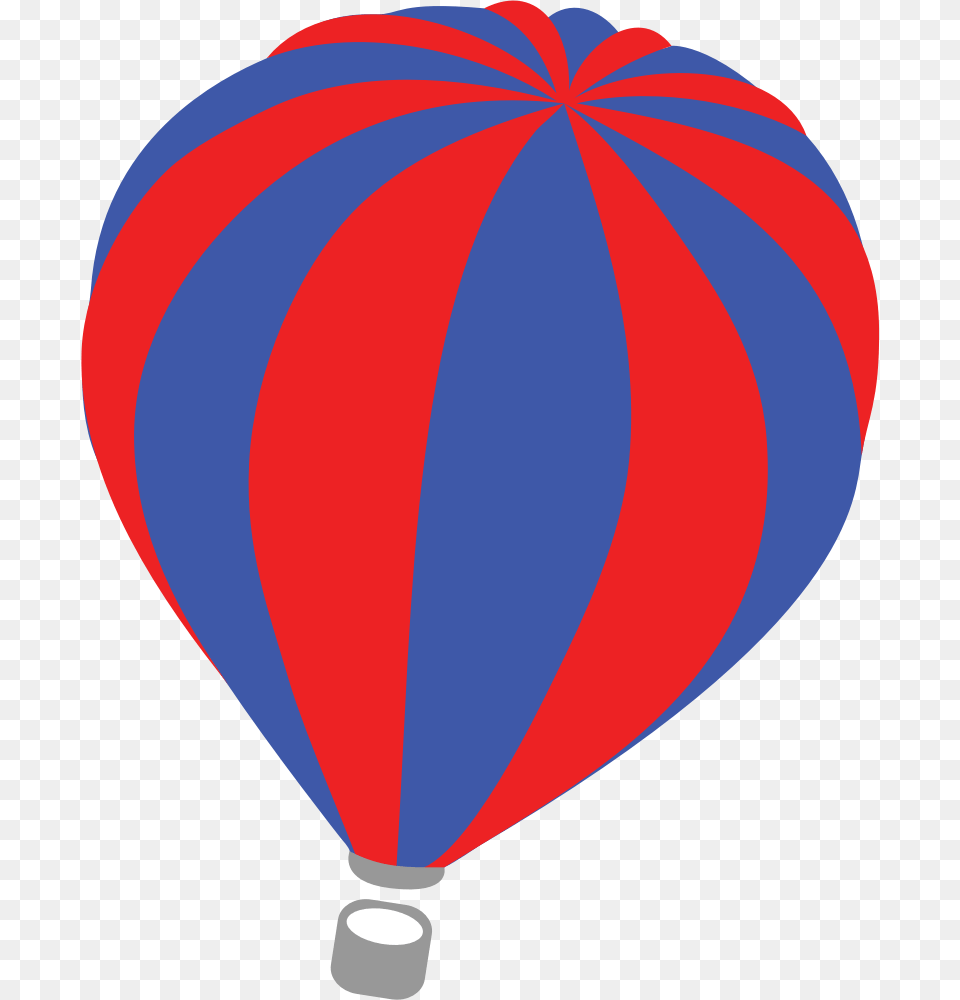 Red Blue Hot Air Balloon, Aircraft, Hot Air Balloon, Transportation, Vehicle Png Image