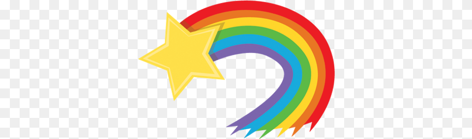 Red Blue Shooting Star Transparent Stickpng Rainbow Shooting Star Clipart, Star Symbol, Symbol Free Png Download