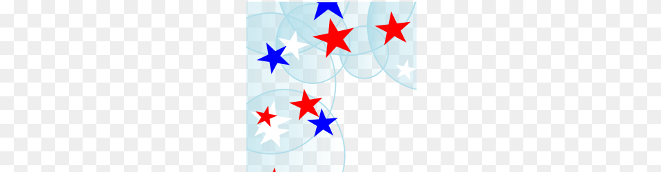 Red Blue White Stars With Bubbles Of July, Star Symbol, Symbol, Dynamite, Weapon Png Image