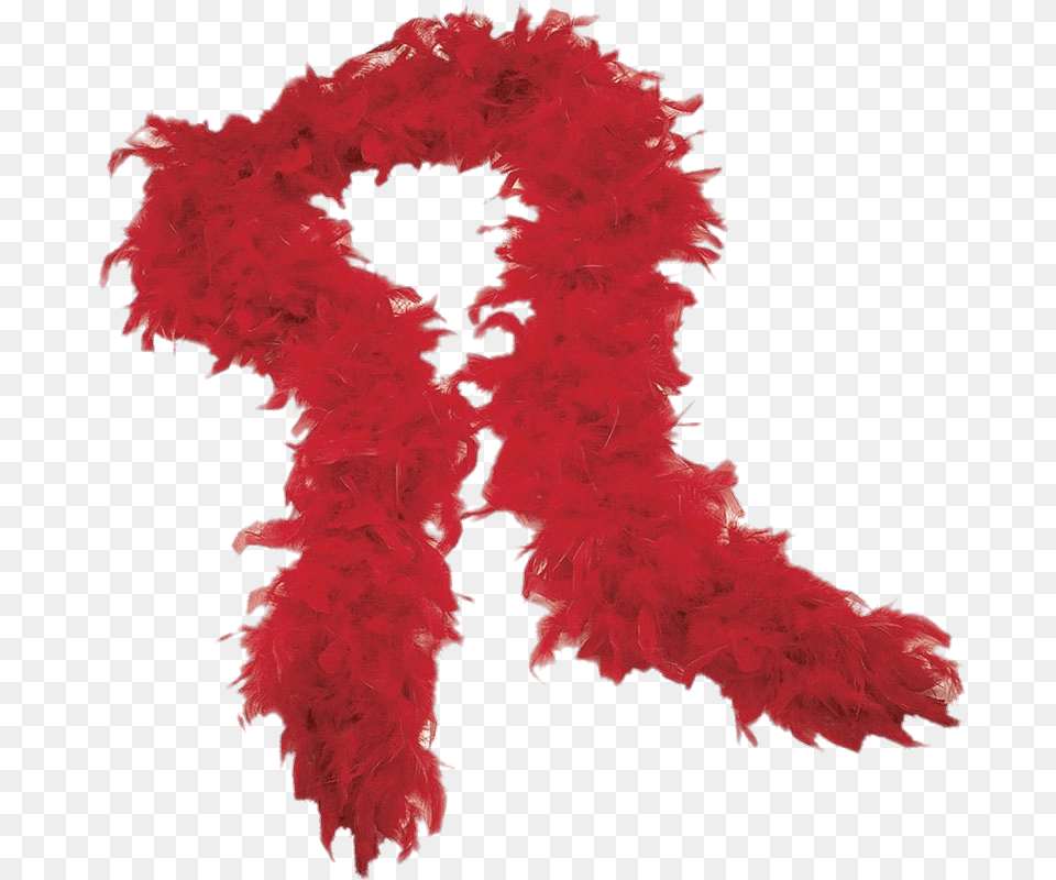 Red Boa Scarf, Accessories, Feather Boa Png Image