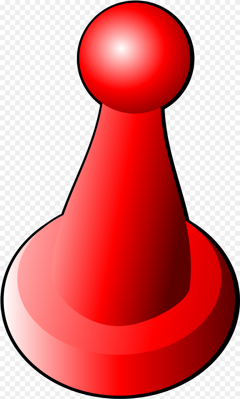 Red Board Game Piece, Cone, Pin Free Png