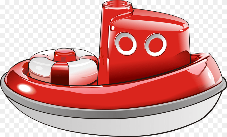 Red Boat Toy Clipart, Water, Transportation, Tugboat, Vehicle Free Transparent Png
