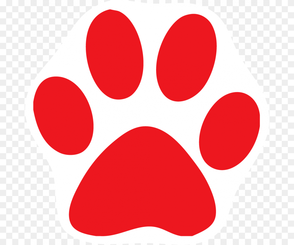 Red Bobcat Paw Print, Cushion, Home Decor, Body Part, Hand Free Png Download