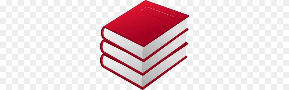 Red Books Pile Clip Art, Book, Publication Png Image