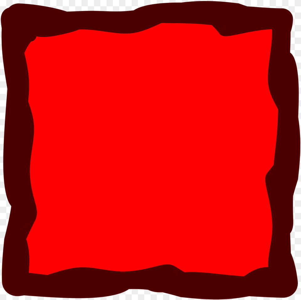 Red Border Frame, Cushion, Home Decor, Pillow, Person Free Png