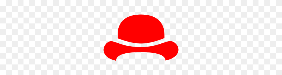 Red Bowler Hat Icon, Logo, Maroon Free Transparent Png