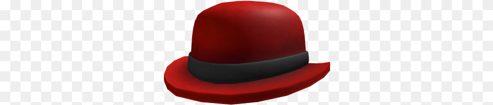 Red Bowler Roblox Bowler Hat Red Robloxs, Clothing, Hardhat, Helmet, Sun Hat Free Png Download