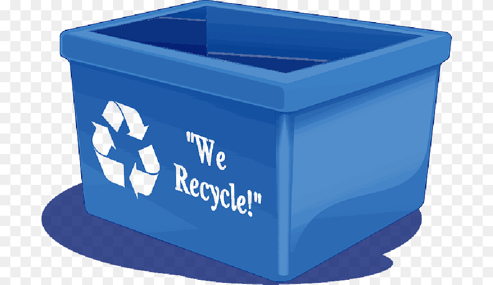 Red Box Flat Icon Blue Paper Cartoon Recycle Recycle Bin Transparent Background, Recycling Symbol, Symbol, Mailbox Free Png