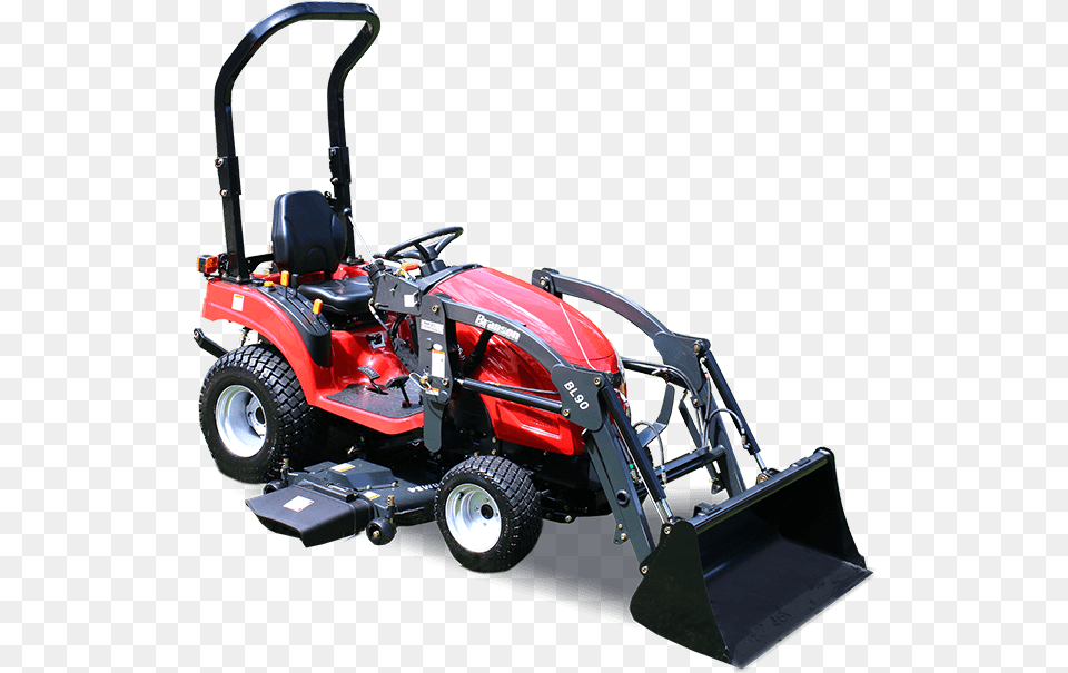 Red Branson Tractor 1905h Branson Tractor, Grass, Lawn, Plant, Device Free Transparent Png