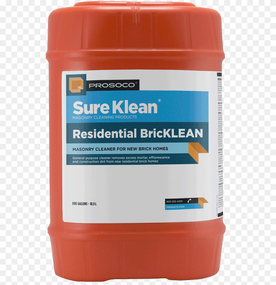 Red Brick Cleaner Prosoco Sure Klean, Can, Tin Free Transparent Png