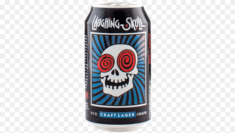 Red Brick Laughing Skull Lager Laughing Skull Beer, Alcohol, Beverage, Can, Tin Png