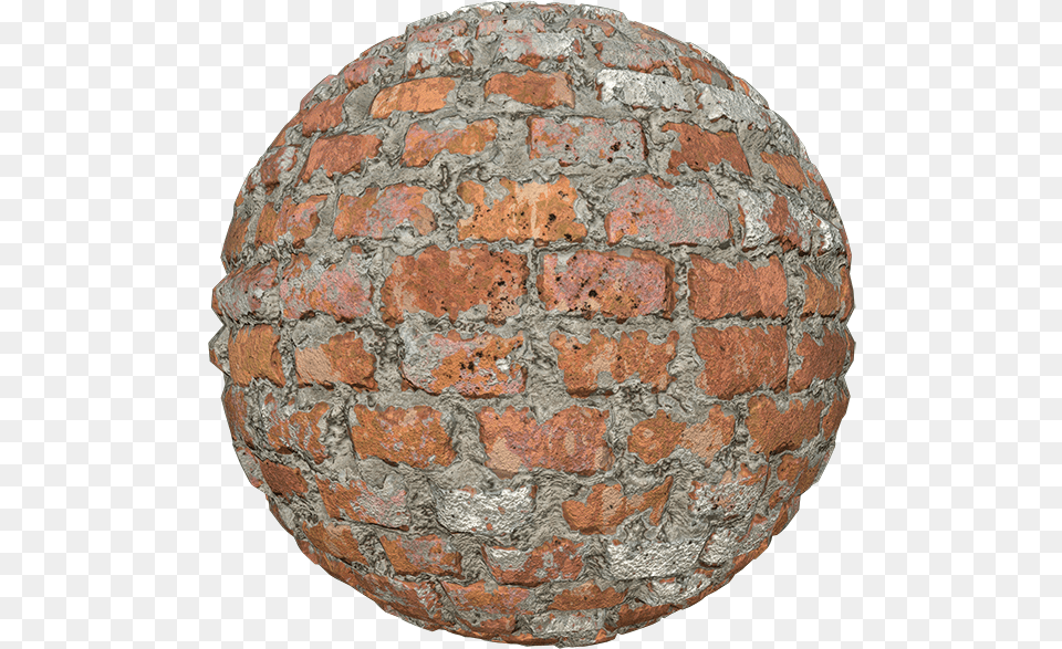 Red Brick Texture Partially Covered By Cement Seamless Brickwork, Rock, Sphere, Architecture, Building Png Image
