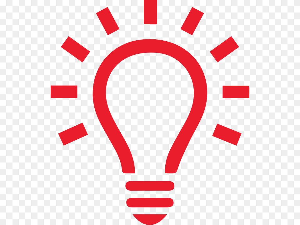 Red Bulb Icon, Light, Lightbulb Free Png Download