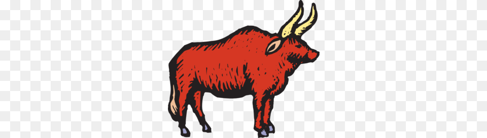 Red Bull Clipart Rodeo, Animal, Mammal, Livestock, Dinosaur Png Image