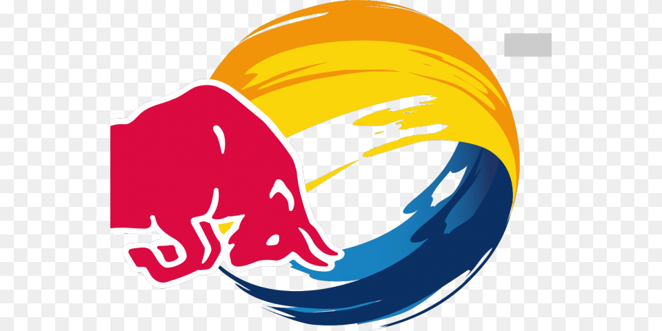 Red Bull Clipart Transparent Transparent Red Bull Logo, Sphere, Body Part, Hand, Person Free Png