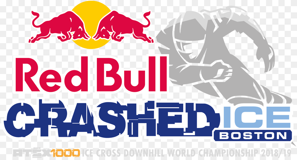 Red Bull Crashed Ice Boston Official, Advertisement, Poster, Adult, Person Free Png Download