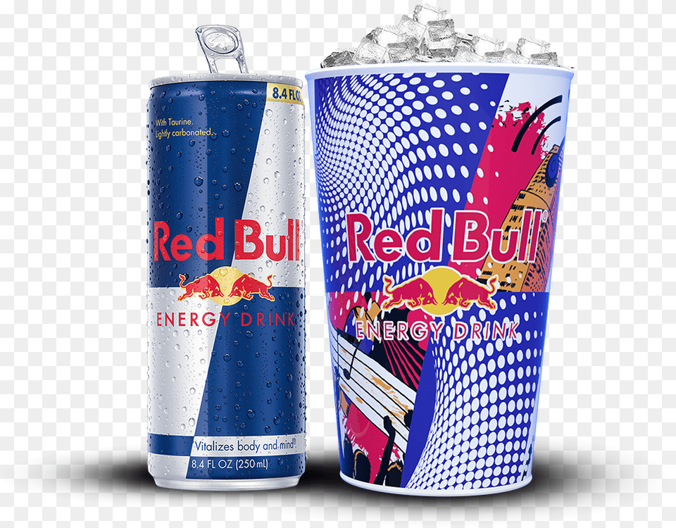 Red Bull Energy Drink, Can, Tin Free Png