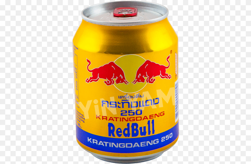 Red Bull Gold Can 250ml Red Bull, Tin, Alcohol, Beer, Beverage Free Png Download