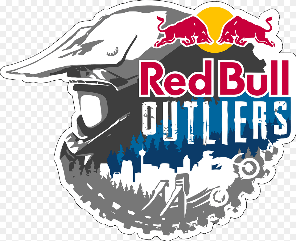 Red Bull Logos Posted By Ryan Simpson Red Bull Outliers, Sticker, Helmet, Book, Publication Free Png Download
