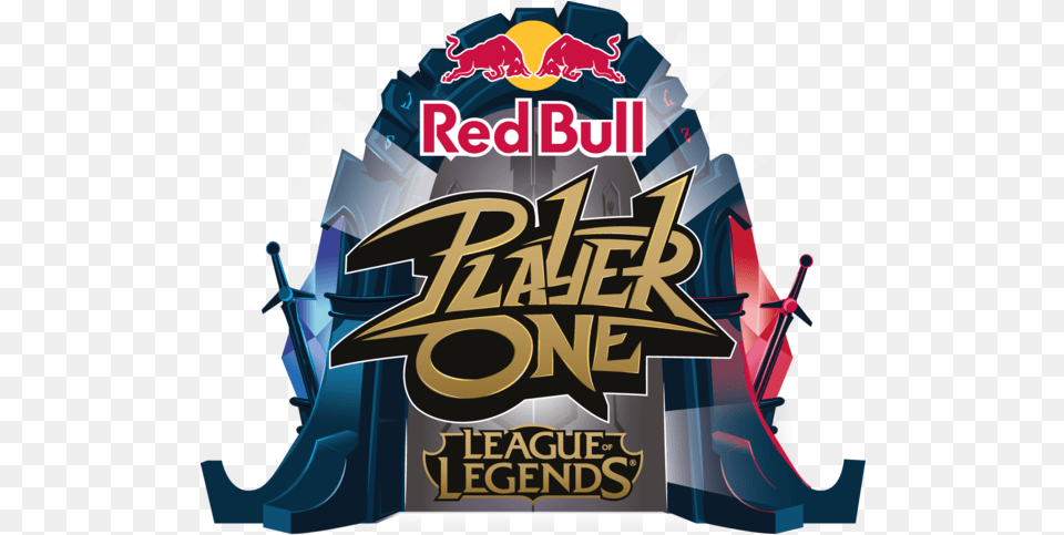 Red Bull Player One 2019 League Of Legends Tournament Logo, Advertisement, Poster, Blade, Dagger Free Png