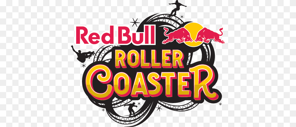 Red Bull Roller Coaster, Advertisement, Circus, Leisure Activities, Poster Free Png Download