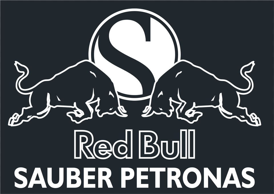 Red Bull Sauber Petronas Logo Transparent Red Bull Sauber Logo, Stencil, Advertisement, Animal, Bear Free Png Download
