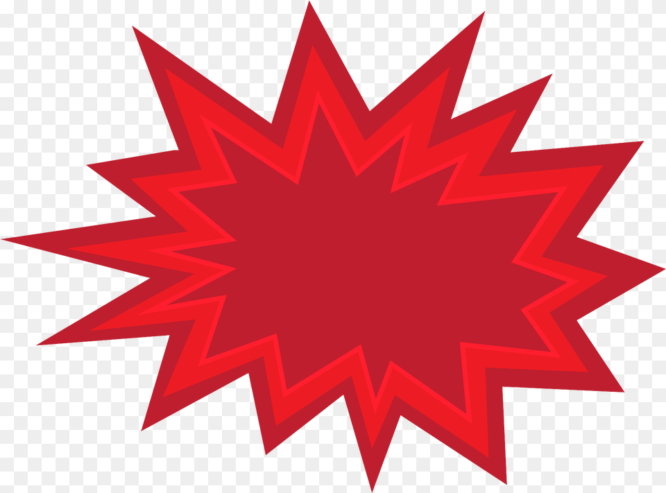 Red Burst Callout Star Vector, Leaf, Plant Png