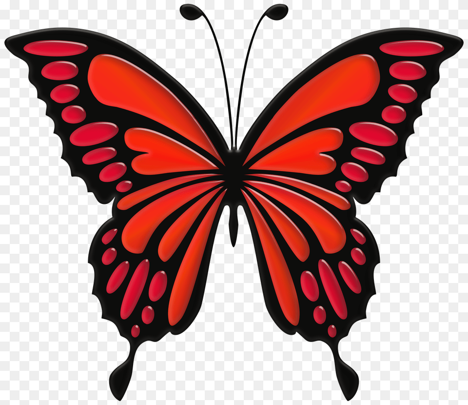 Red Butterfly Clip Art Free Transparent Png