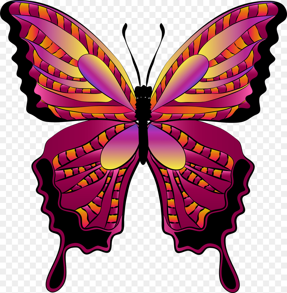 Red Butterfly Clipart Transparent Background Format Butterfly, Purple, Art, Graphics, Pattern Free Png