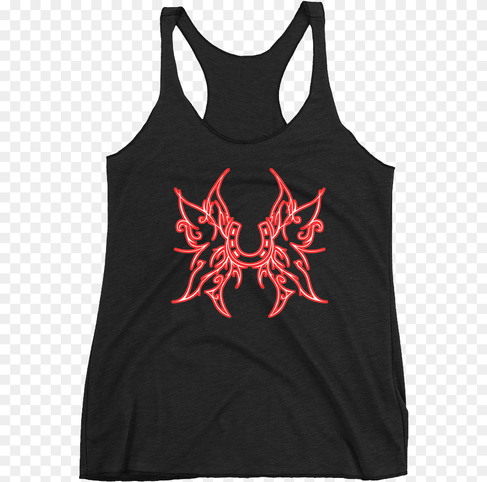 Red Butterfly Horseshoe Tank Living My Life Like Its Golden Tshirt, Clothing, Tank Top, Person Png