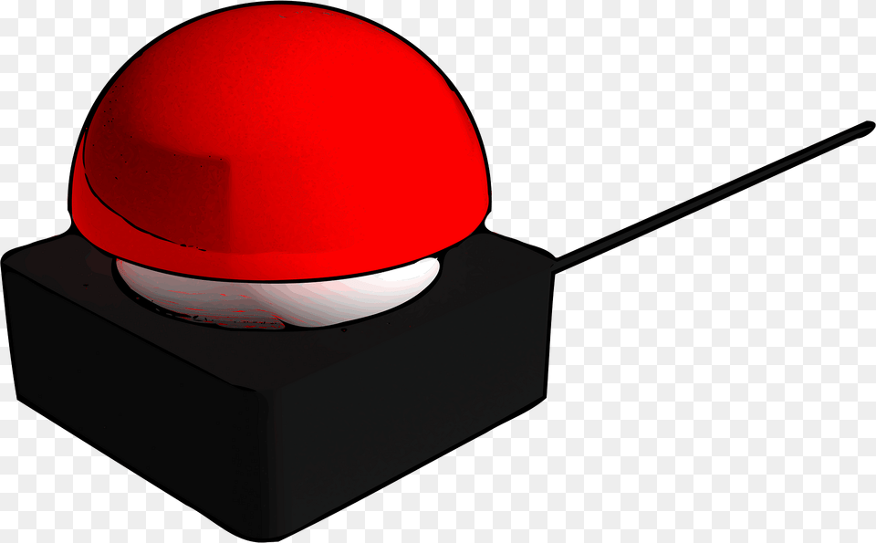 Red Button Buzzer Clipart, Sphere, Clothing, Hardhat, Helmet Free Png