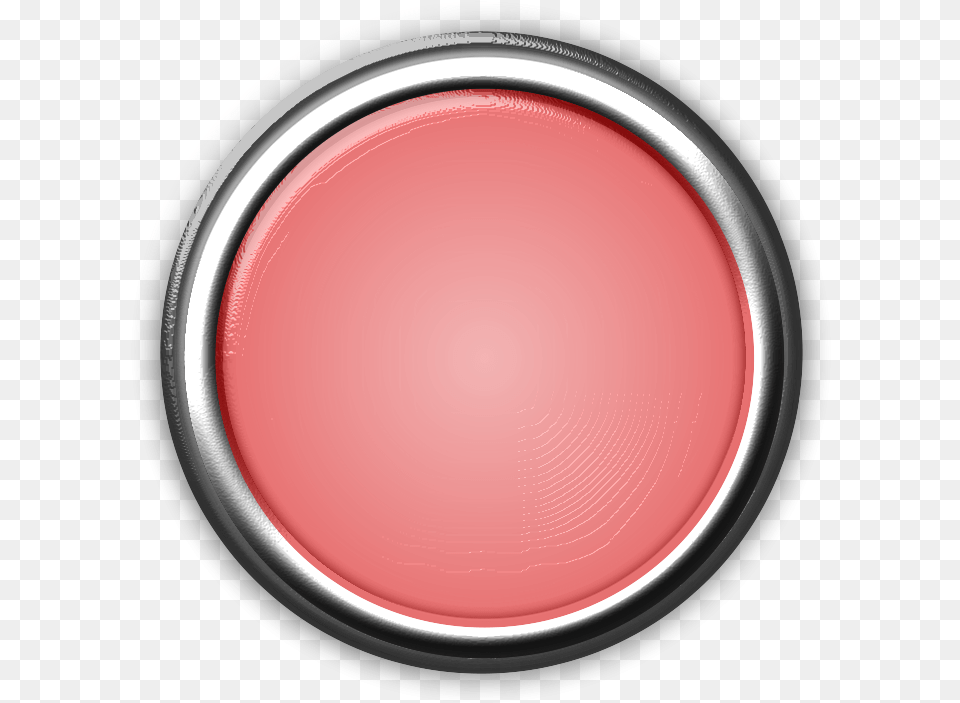 Red Button With Internal Light Circle, Cosmetics, Lipstick, Plate Free Png