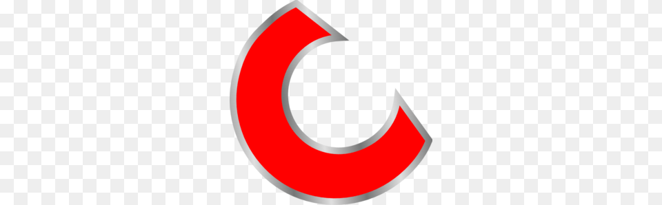 Red C Clip Art, Symbol Free Png