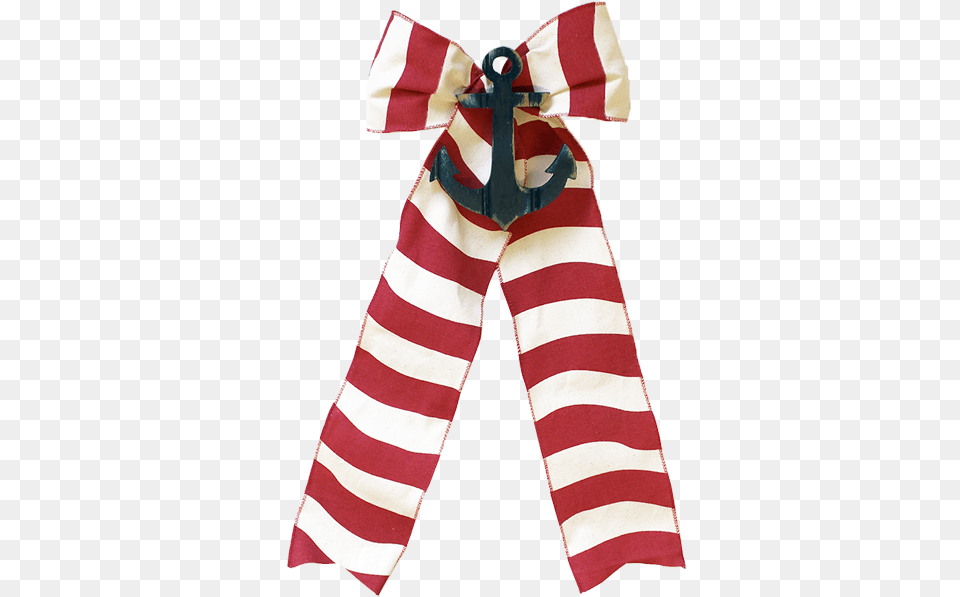 Red Cabana Stripe With Navy Anchor Wreath, Accessories, Formal Wear, Tie, Baby Png