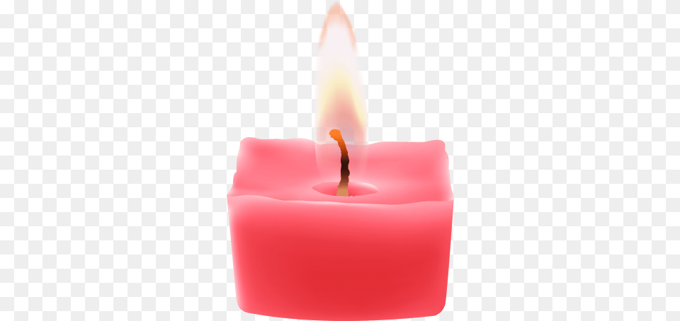 Red Candle Clip Art Melting Candle, Fire, Flame, Birthday Cake, Cake Free Png Download