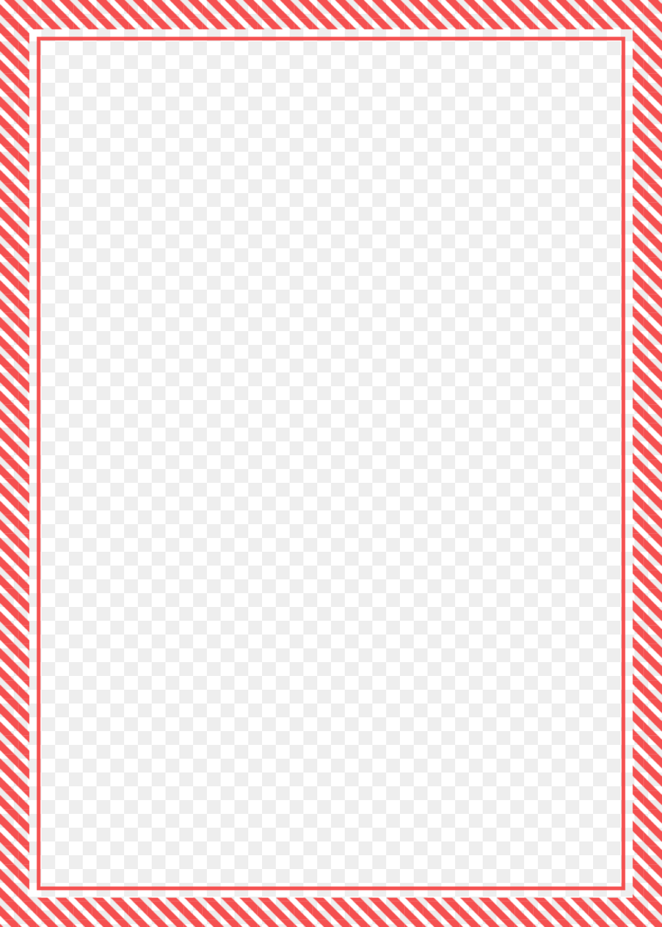 Red Candy Cane Stripe Border Thin Red Christmas Border, Home Decor, Blackboard Free Png Download