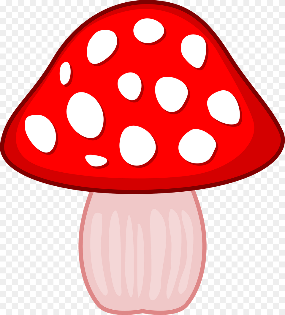 Red Capped Toadstool With White Spots Clipart, Agaric, Fungus, Mushroom, Plant Free Png