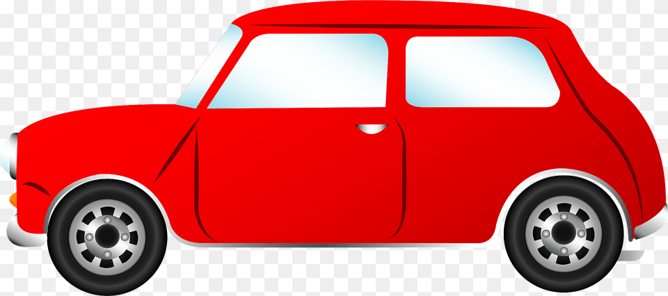 Red Car Clipart, Vehicle, Transportation, Wheel, Machine Free Png