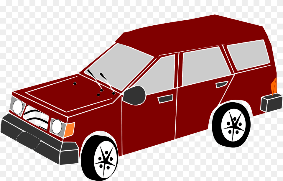 Red Car Clipart, Caravan, Transportation, Van, Vehicle Png