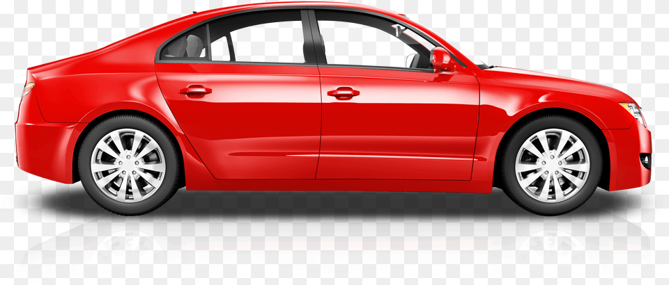 Red Car Cutout Red Car, Alloy Wheel, Vehicle, Transportation, Tire Free Transparent Png