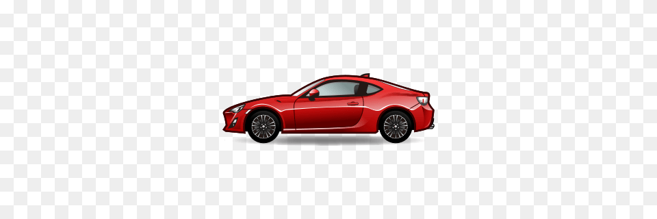 Red Car Emojidex, Vehicle, Coupe, Sedan, Transportation Png Image