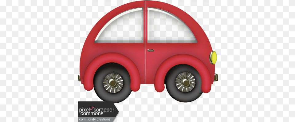 Red Car Graphic By Gina Jones Pixel Scrapper Digital Model Car, Alloy Wheel, Car Wheel, Machine, Spoke Free Transparent Png